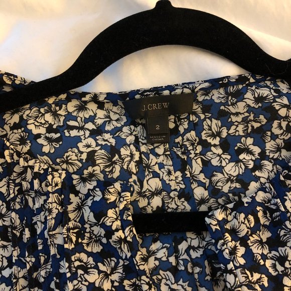 J.Crew Cascade Ruffle Blouse in Floral - Picture 8 of 8